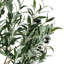 Olive verte artificielle dans un pot de fleurs noir-881041605