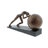 Abeilles Polystone People Decorative Brown Sculpture with Ball