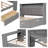 Full Size Multi-Functional Platform Bed - Upholstered Bed with Storage Shelves, Drawers, Charging Station, LED Headboard & Built-in Desk (550 lb Capacity)-1406893143-1406893137