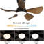 74cm Ceiling Fan with LED Lights-1015486510-1015486505