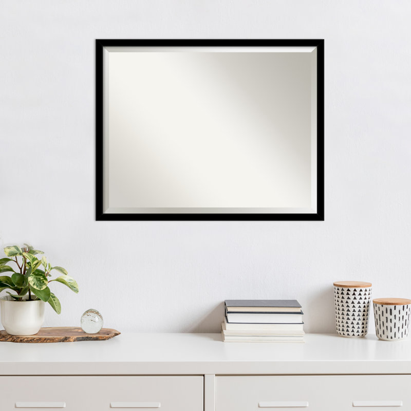 Miroir d'appoint mural Overmere, Noir, 23,5 po x 29,5 po