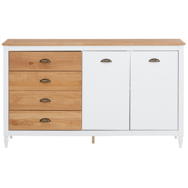 Geno 140cm Solid Wood Sideboard