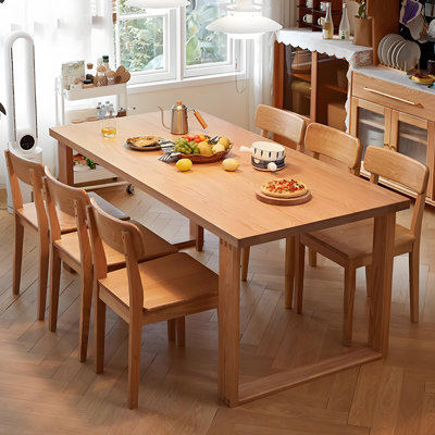 Solid Wood Dining Table Set Rectangular Dining Set