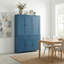 Armoire de cuisine de style Shaker de 53 po de largeur avec tablettes réglables et porte-bouteilles-2062976288