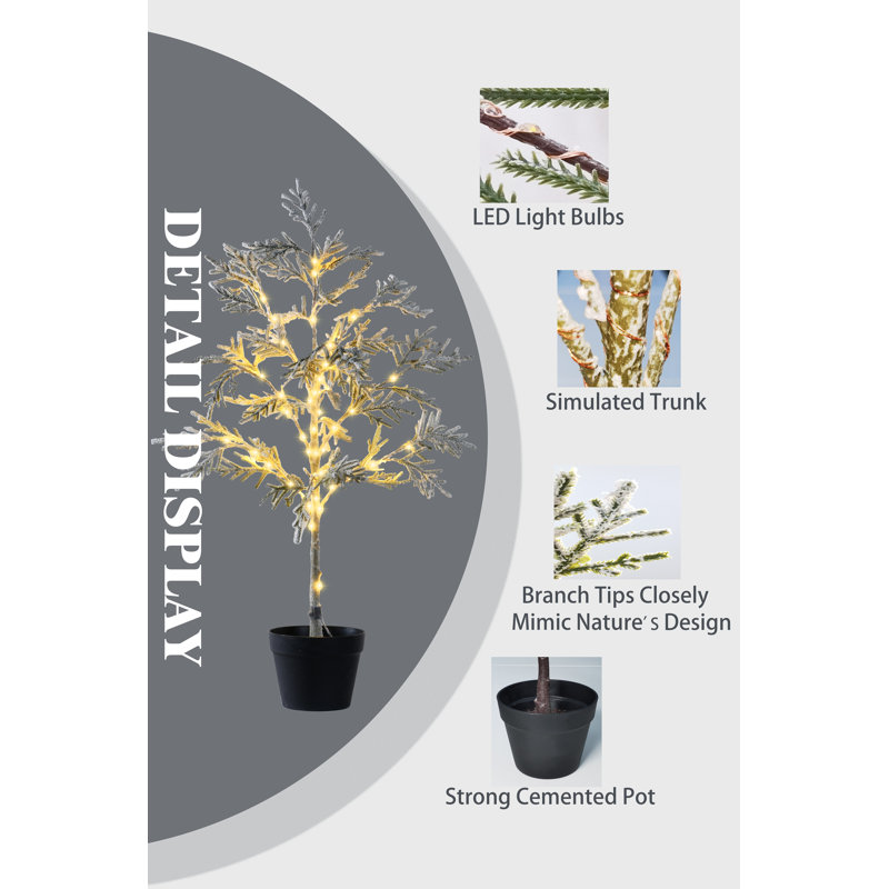 39" Artificial Cypress Tree in Pot