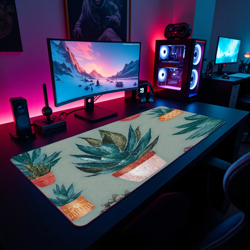 Polyester Desk Pad, 31.5x15.5