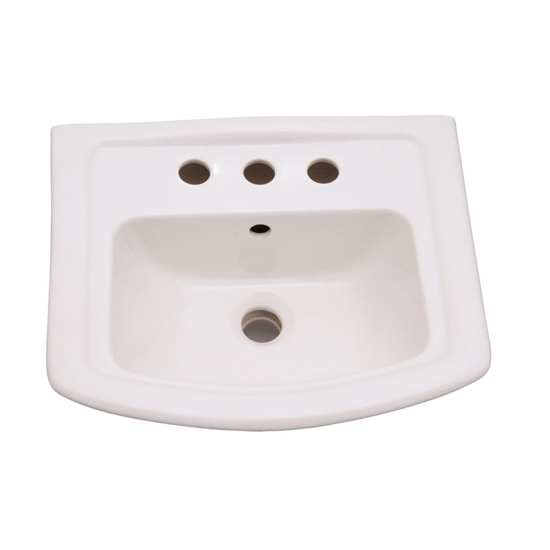 Washington Pedestal Lavatory, 8" Centers, 32.75" H x 19.88" W x 25.63" L