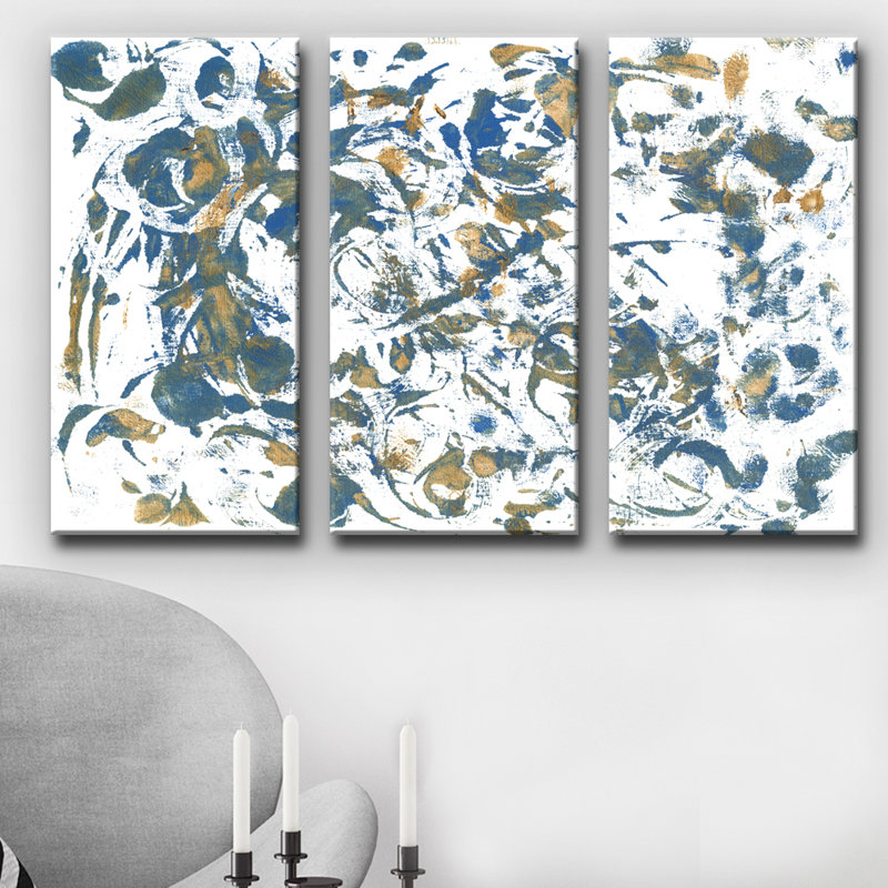 Rythme - reproduction multi-pièces sur toile, H 40 po x l 60 po x P 2 po