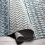 Tapis turquoise foncé / gris Swampscott-92468288