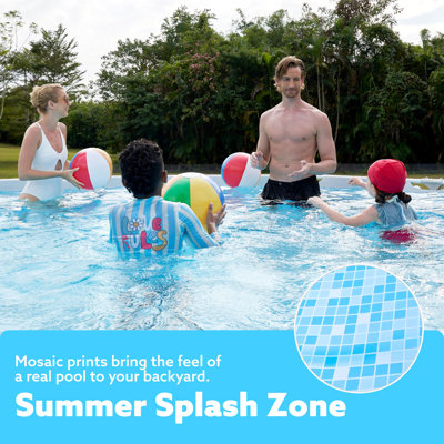 Round Above Ground Pool with Pump