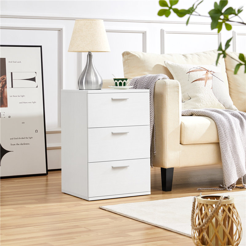 40cm W Manufactured Wood Bedside Table