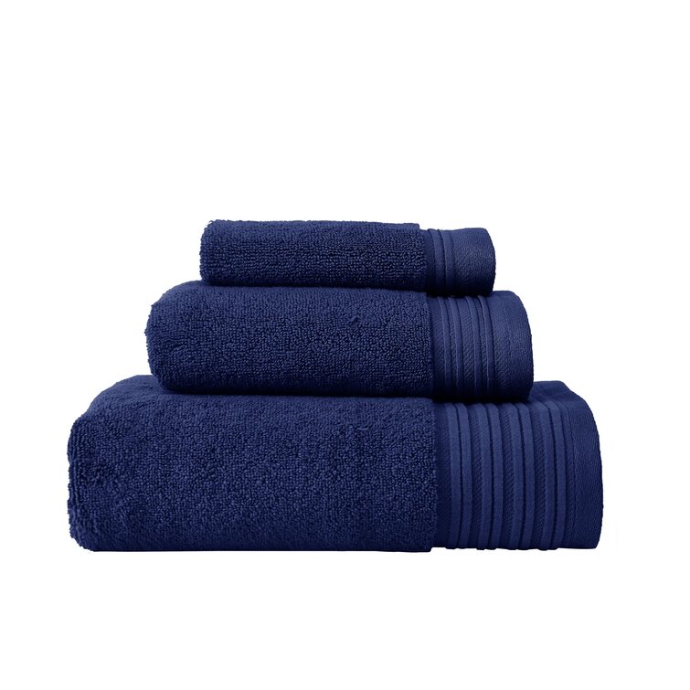 Kate Spade New York Scallop Bath Towel, Bath Towel, French Navy