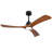 Ceiling Fan Light With 6-Speed Remote Control Black Three-Blade Reversible Wooden Fan Blades Dc Motor Ideal For Bedrooms-1449718880