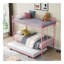 Lit superposé avec couchette METAL - rose-118678343