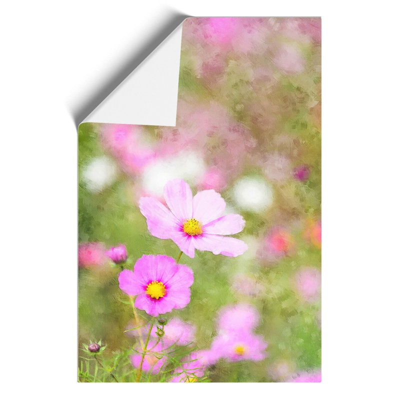 Spring Purple Flowers Painting - Frameless Print, 42cm H x 30cm W x 0.1cm D
