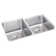 Lustertone 31.25" L x 20.5" W Double Basin Undermount Kitchen Sink with Basket Strainer