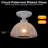 Modern Semi Flush Mount Ceiling Light With Cloud-Patterned Glass Shade, 9.6" White Dome Drum Lighting Fixture For Bedroom Hallway Kitchen, ETL & UL Listed