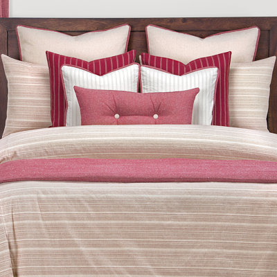 Tomblin Cotton Blend Striped Duvet Cover Set