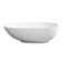 Kingston Brass Arcticstone 67-Inch Solid Surface Egg Shaped Double Ended Freestanding Tub with Drain