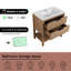 Meuble-lavabo simple 30,34 po avec comptoir en céramique Takirah-417094574-417094573