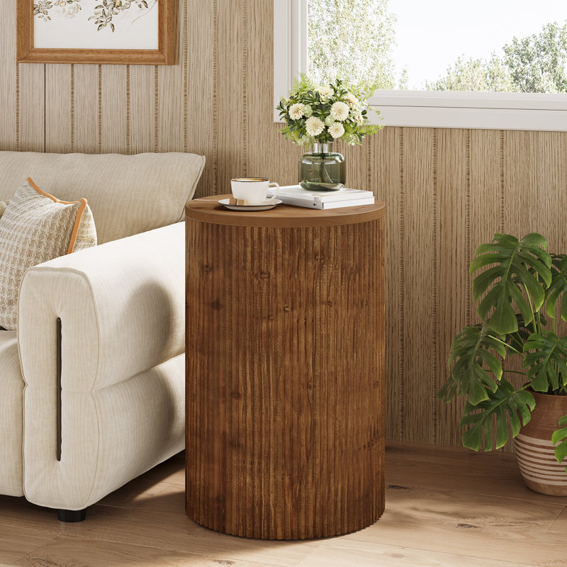 Solid Wood End Table