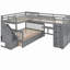 Lit superposé simple en forme de L simple avec 3 tiroirs, bureau portable et garde-robe, gris (ANCIEN SKU: LT100542AAE)-1185082800