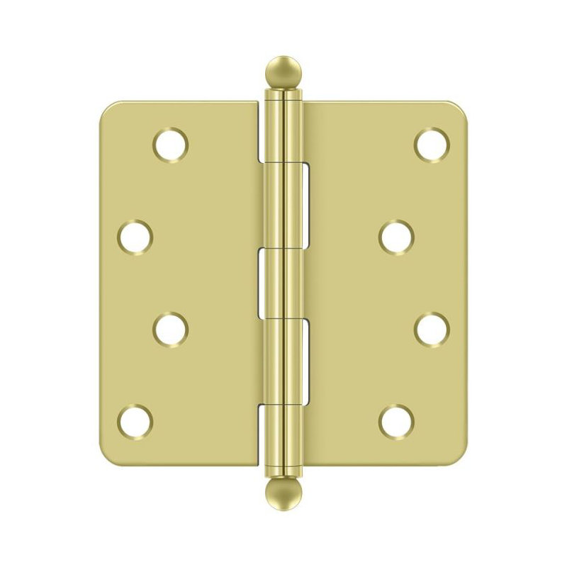 Steel Hinge, Polished Brass
