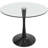 Elkton 35" Round Dining Table with Glass Top and Iron Pedestal Base Restaurant Table - Seats 2-4 Person for Kitchen and Dining Room-1520650874-1479138225