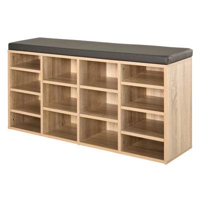14 Pair Shoe Storage Bench