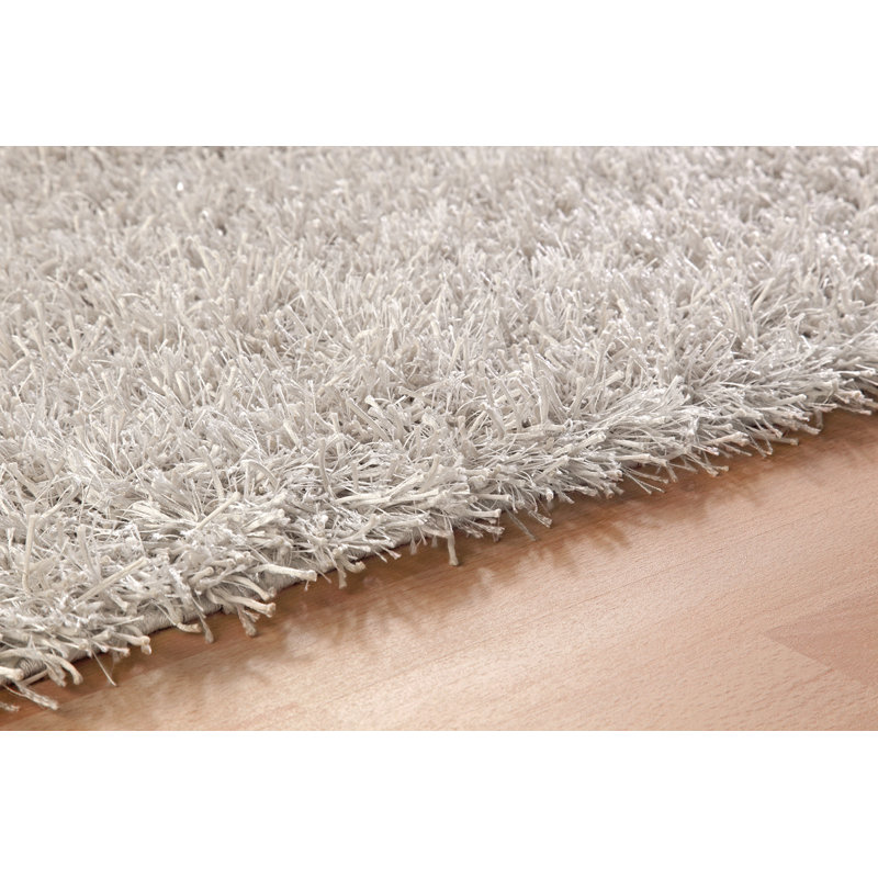Cool Glamour Hand Tufted White Rug, Rectangle 70 x 140cm