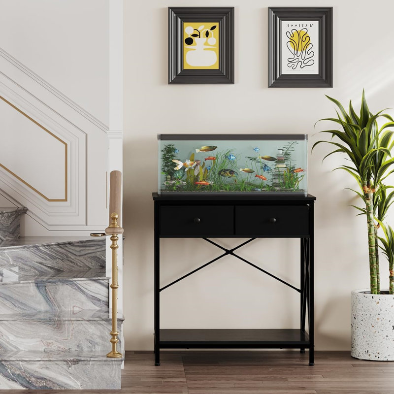 Support d'aquarium en métal avec support pour accessoires, 29 gallons H 31,8 po x l 30,7 po x P 16,5 po