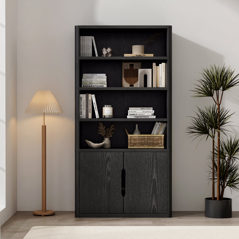 Bibliothèque 40 ", Noir, H 79 po x l 40,2 po x P 18,1 po
