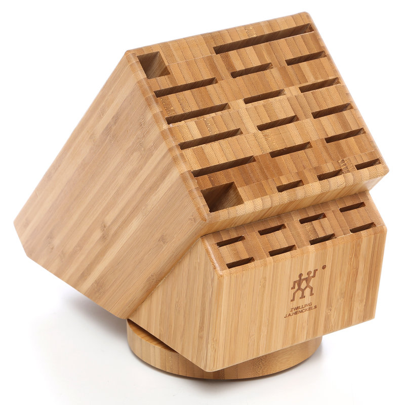 ZWILLING 26-slot Bamboo Swivel Knife Block