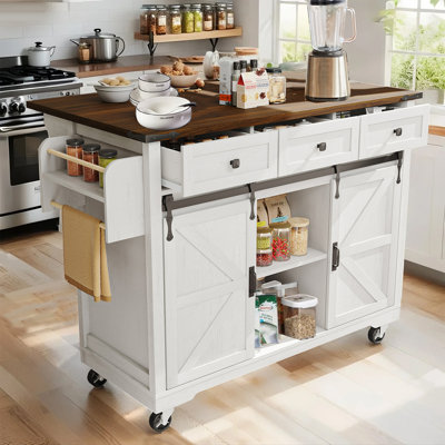 140 cm W Kitchen Island with Top