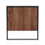 Drake 2 Drawer Iron and Wood Writing Desk