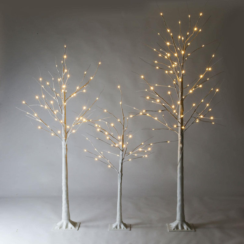 Lighted Artificial Cedar Christmas Tree, 5ft H x 2.92ft W x 2.92ft D