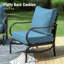 Chaise de patio en métal avec coussins Argirios (ensemble de 2)-98141752