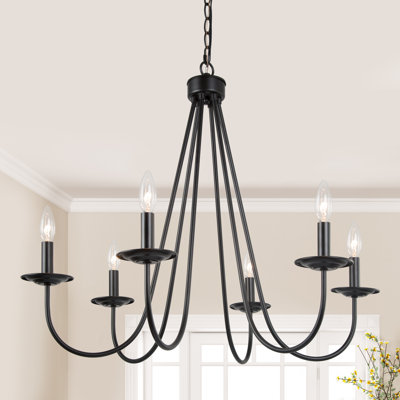 Novarae 6 - Light Empire Candle style Chandelier