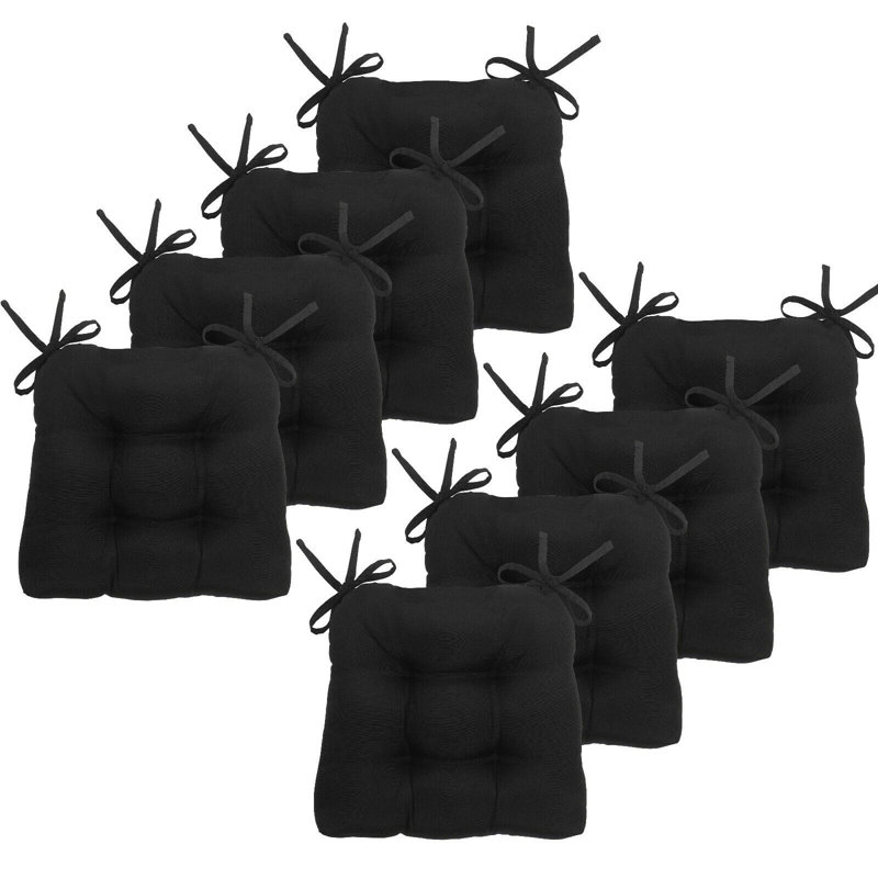 Coussin de siège d'extérieur, Noir