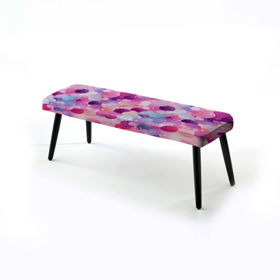Banc rembourré à pois Poupart