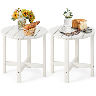 High-Density Polyethylene (HDPE) Round Side Table 