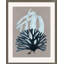 Seaweed On Taupe 2 Print by Hamptons