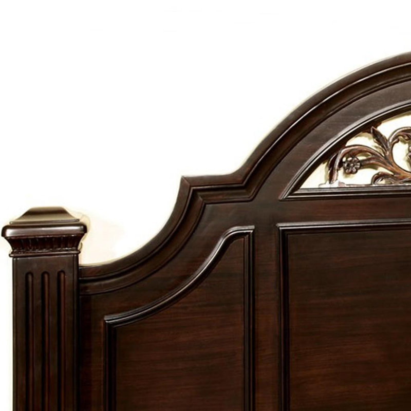 Anudeep Standard Bed, Dark Walnut, King