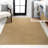 Twyla Classic Solid Low-Pile Machine-Washable Yellow Rug-699984271