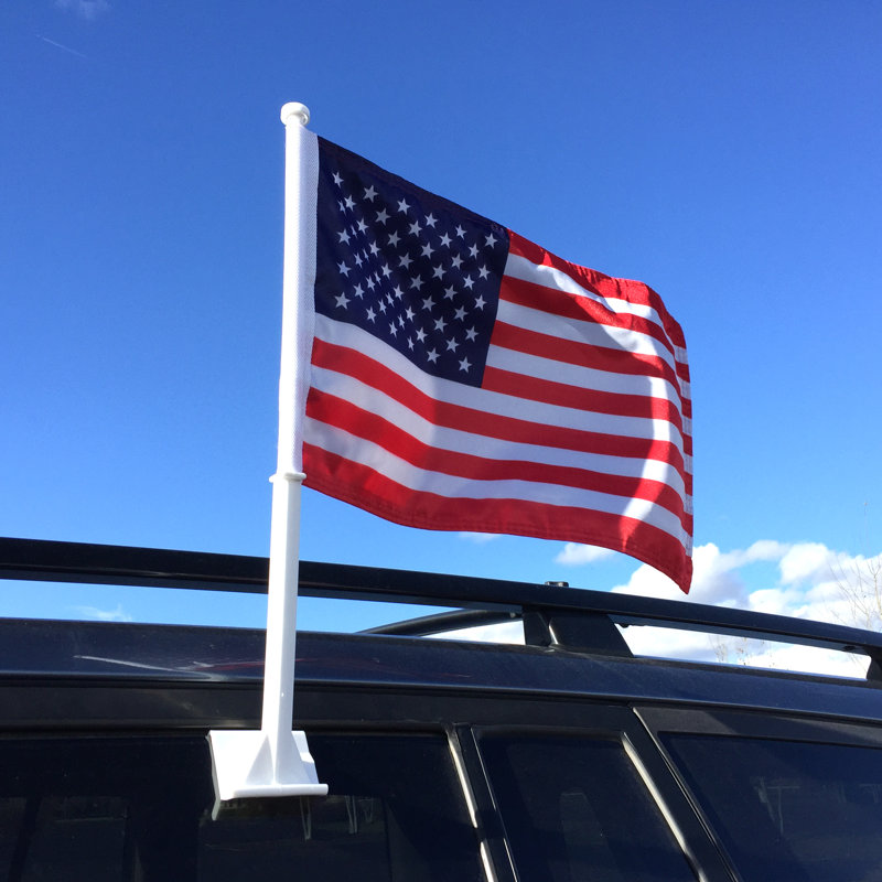 Drapeau américain de la voiture