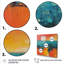 Bleu et orange, minimalisme, coucher de soleil I - art mural minimalisme-1442805094-1442805115