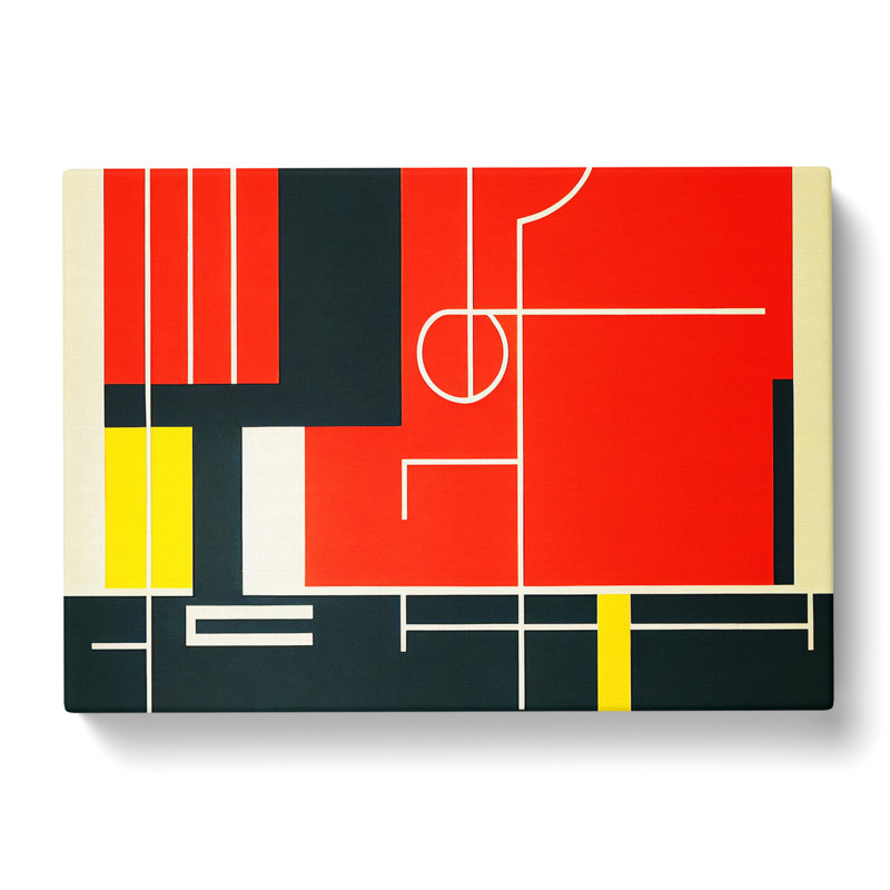 Bauhaus Abstract - Wrapped Canvas, 50cm H x 76cm W x 3cm D