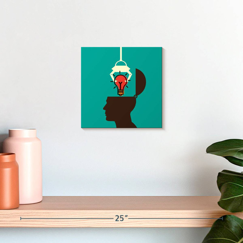 Keiri Tapping An Idea, 10" H x 10" W
