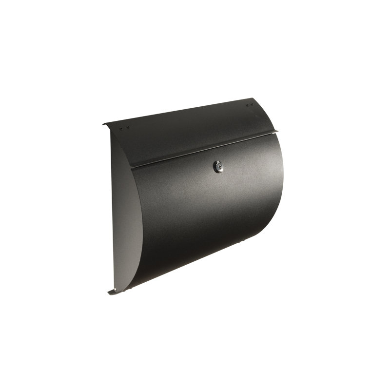 Locking Wall Mounted Mailbox, Black