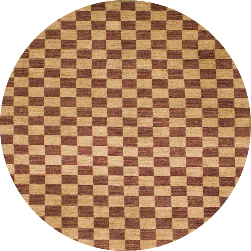 Tapis abstrait moderne 1437, Rond 7 pi